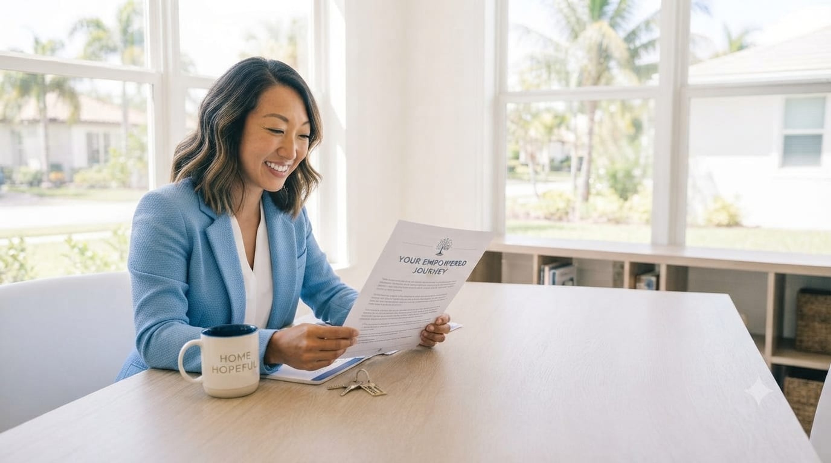 A client reading clear educational material about settlement trusts